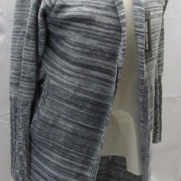 Women's Large Knit Long Sleeve Open Front Cardigan - Picture 2 of 6